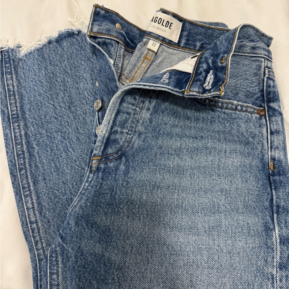 Agolde High Rise Blue Jeans